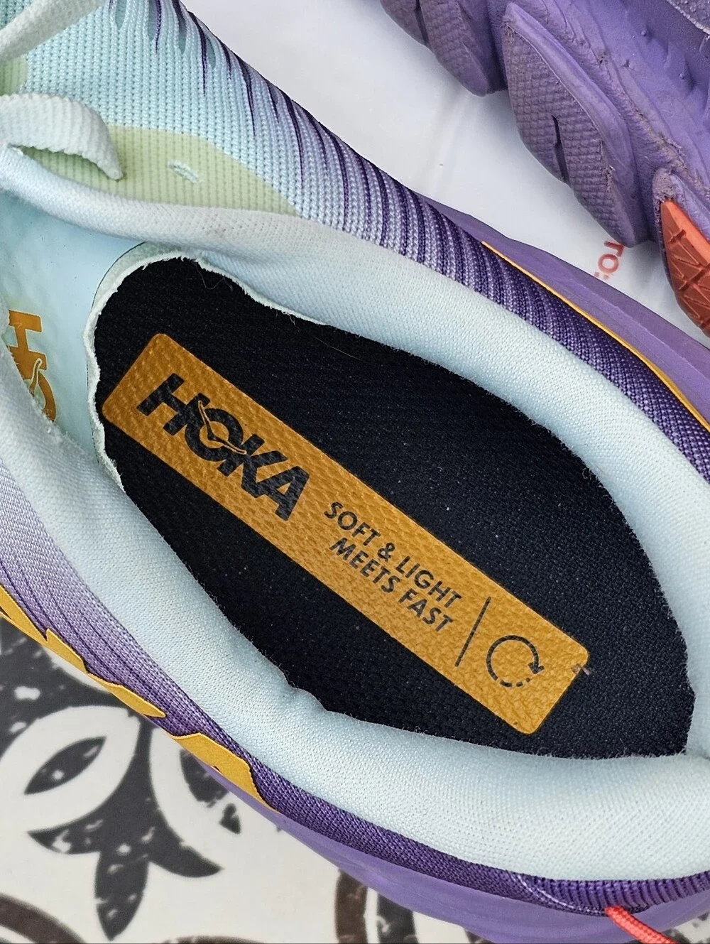 HOKA Women's Light Blue & Purple Running Shoes